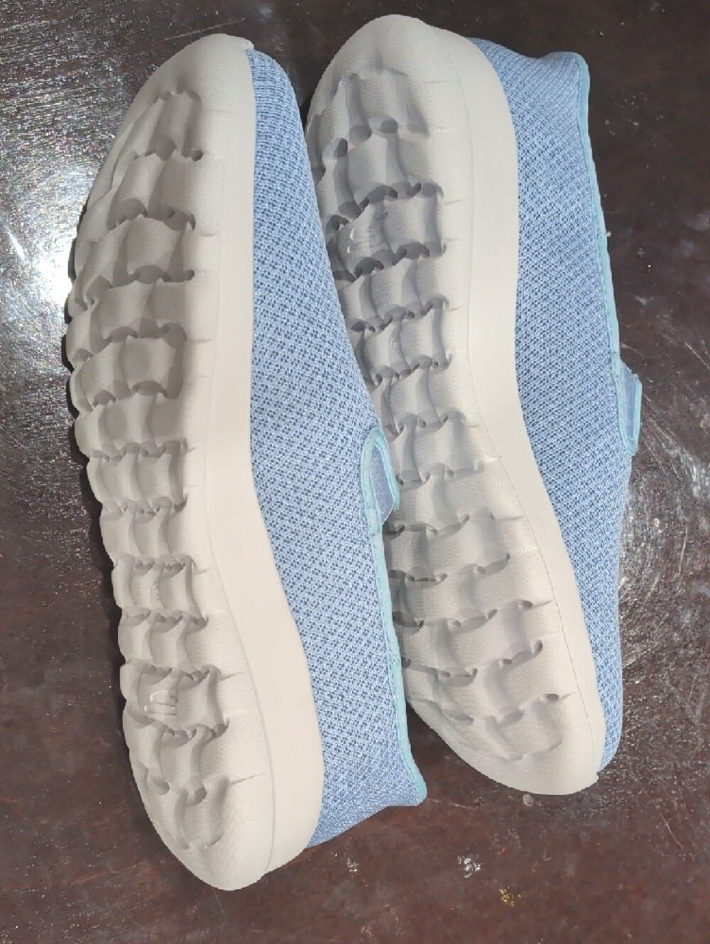 Skechers Light Blue Slip-On GOwalk Sneakers Women - Picture 7 of 9